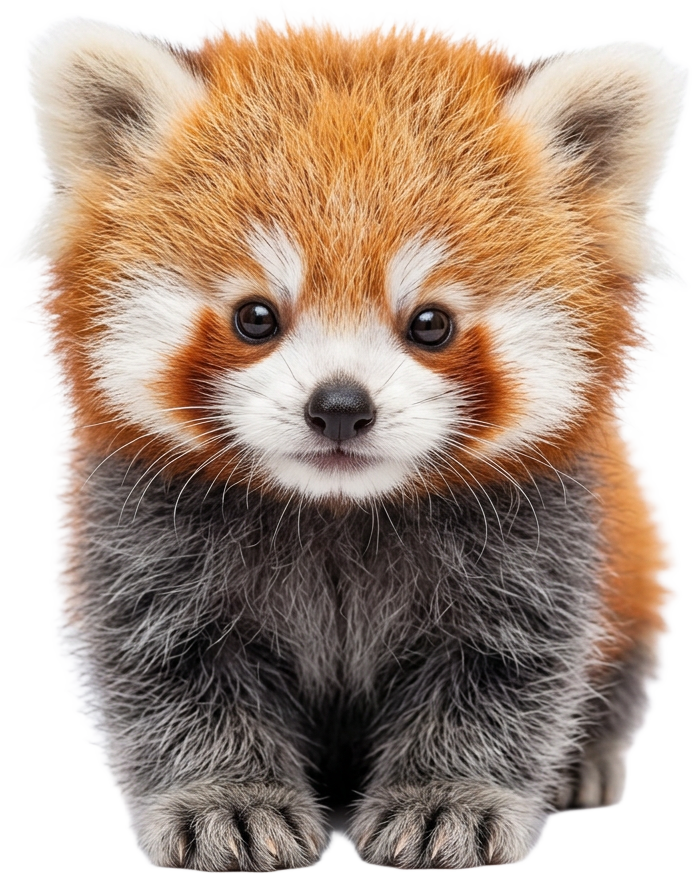 Ruby the red panda, the game's friendly mascot